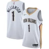 Raffinato Zion Williamson New Orleans Pelicans Nike Unisex Swingman Jersey Association Edition White/Navy per gli appassionati