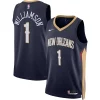 Meraviglioso Carino Bellissimo Zion Williamson New Orleans Pelicans Nike Unisex Swingman Jersey Icon Edition Navy/White per gli appassionati